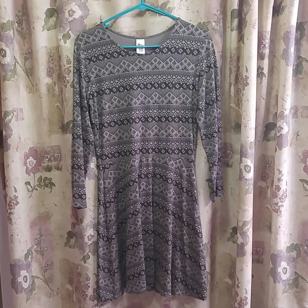 Tribal print skater dress